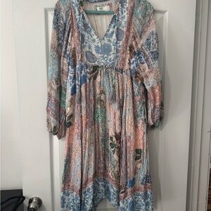 Anthropologie Floral Patchwork Dress